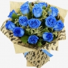 15 Роз Синих (60 см)