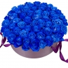 79 Роз Синих в коробке (40 см)