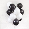 15 шариков черные и белые