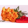 21 Роза Россия Оранжевый (60 см)