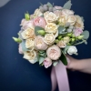 Букет Невесты с Розой и Хризантемой (36 см)