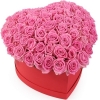 51 Роза Аква Розовый в коробке (35 см)