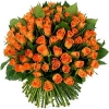 101 Роза Кения Оранжевый (40 см)