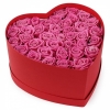 39 Роз Аква Розовые в коробке (30 см)