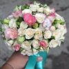 Букет Невесты с Кустовой розой и Эустомой (35 см)