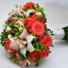 Букет Невесты с Розой и Орхидеей (25 см)