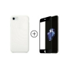 Белый чехол + Черное стекло на Iphone 7/8/SE 2020