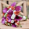 Букет Невесты с Каллами и Кустовой Розой (30 см)