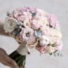 Букет Невесты с Розой и Гвоздикой (30 см)