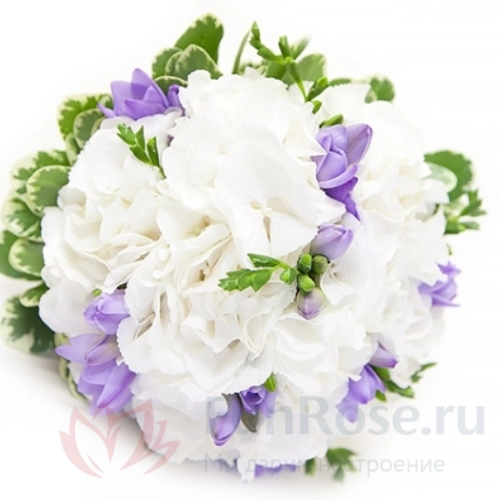 Купить Букет Невесты с Гортензией и Фрезией (25 см) FunRose Набор купить  букеты и цветы в магазине Москвы FunRose.ru