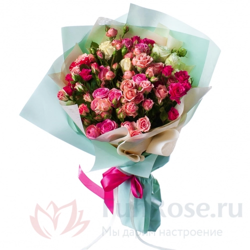 Кустовая роза FunRose 13 Роз Кустовых (70 см) 