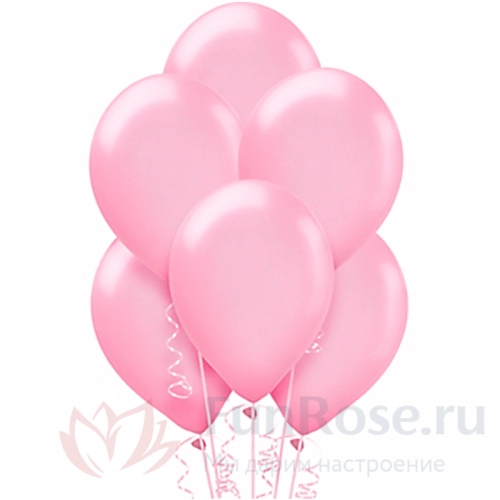 Гелиевые шары FunRose 7 Шариков Сердце, розовые 