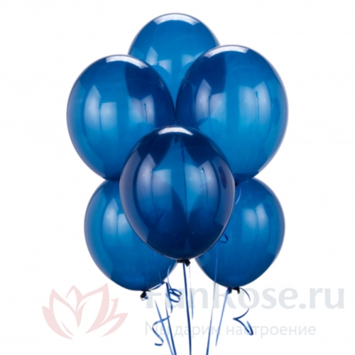 Гелиевые шары FunRose 6 Шариков синие 