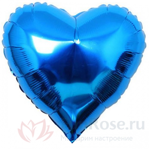 Гелиевые шары FunRose 1 Шарик Сердце, синий 