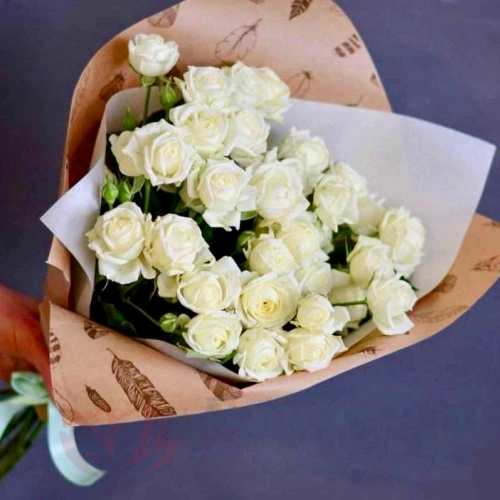 Кустовая роза FunRose 9 Роз Кустовых (60 см) 