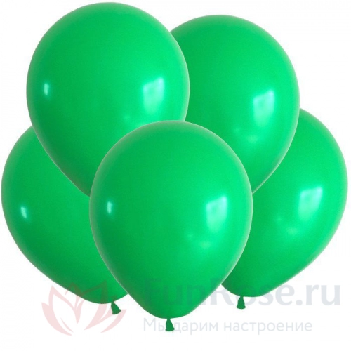 Гелиевые шары FunRose 5 Шариков Зелёные 