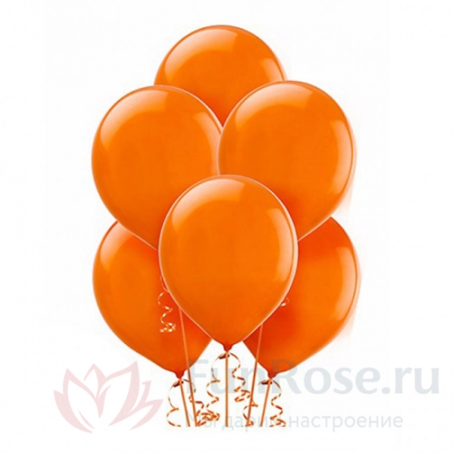 Гелиевые шары FunRose 6 шариков оранжевые 