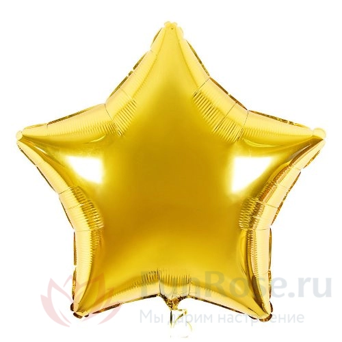 Гелиевые шары FunRose 1 Шарик Звезда, золотой 