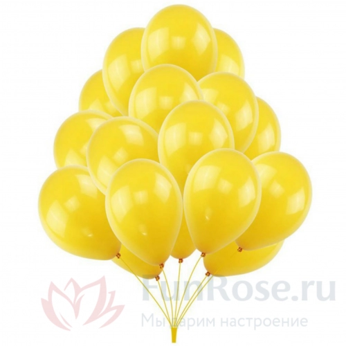 Гелиевые шары FunRose 30 Шариков желтые 