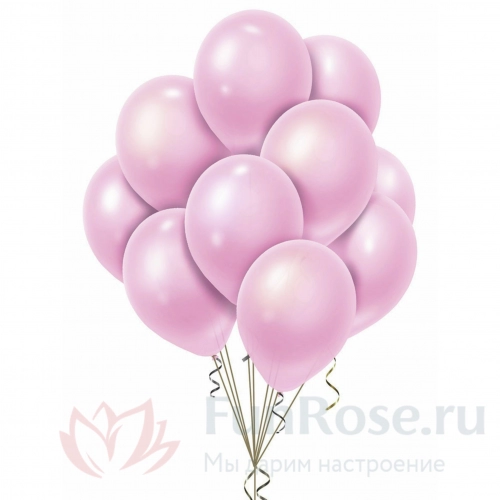 Гелиевые шары FunRose 15 Шариков розовых 
