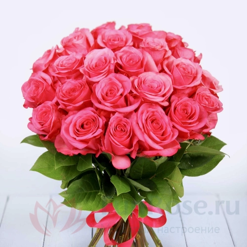 до 25 роз FunRose 25 Роз Эквадор Розовых (60 см) 