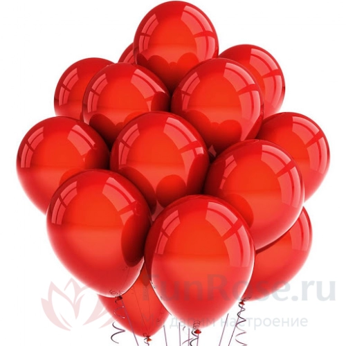 Гелиевые шары FunRose 30 Шариков красные 