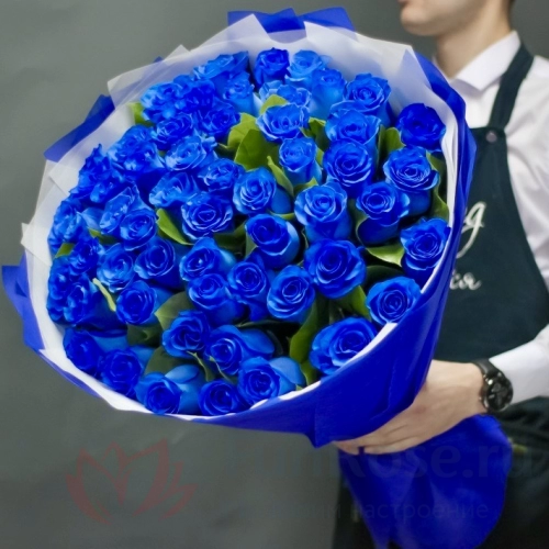 Букеты FunRose 51 Роза Синяя (60 см) 