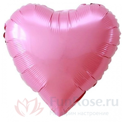 Гелиевые шары FunRose 1 Шарик Сердце, розовый 