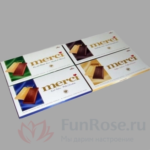 Конфеты FunRose Шоколад Merci 100 г. 