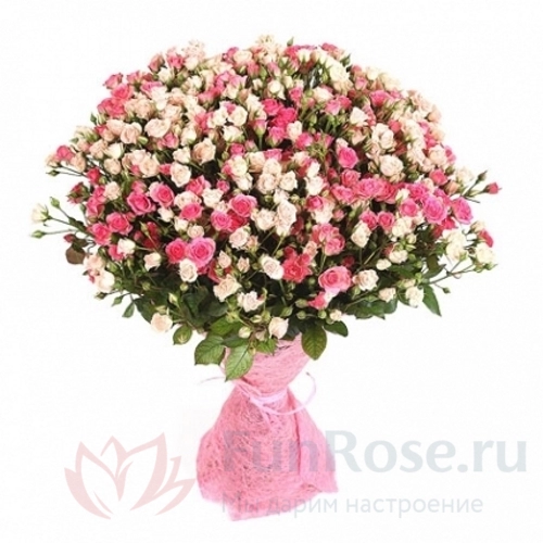 до 51 роза FunRose 51 Роза Кустовая Микс (50 см) 