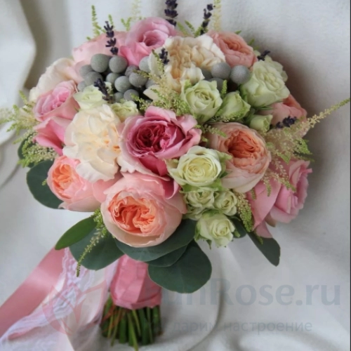 Букет невесты FunRose Букет Невесты с Розой и Гвоздикой (30 см) 