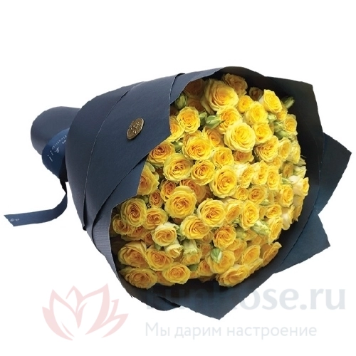 Розы FunRose 31 Роза Кустовая Желтая (50 см) 
