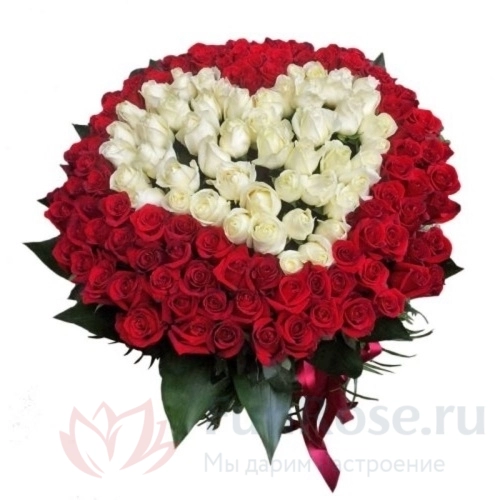 101 роза FunRose 151 Роза Ред Наоми Микс (70 см) 