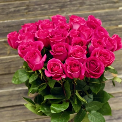 FunRose 29 Роз Эквадор Розовый (70 см) до 51 роза