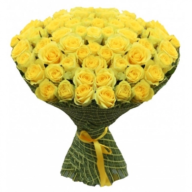 FunRose 51 Роза Россия Желтая (60 см) Розы