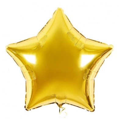 FunRose 1 Шарик Звезда, золотой Гелиевые шары