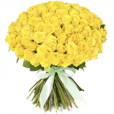 FunRose 101 Роза Россия Желтая (60 см) Розы