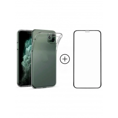 FunRose Прозрачный бампер + стекло на Iphone 11 Pro Аксессуары