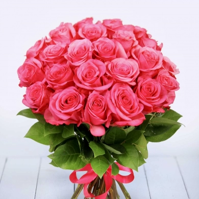 FunRose 25 Роз Эквадор Розовых (60 см) до 25 роз