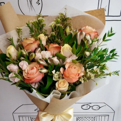 FunRose Букет Нежный (40 см) C розами