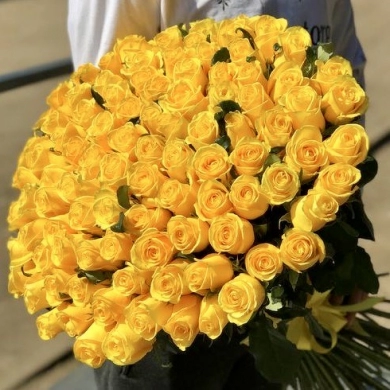 FunRose 151 Роза Эквадор Желтый (80 см) Розы