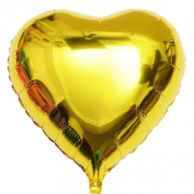 FunRose 1 Шарик Сердце золотой Гелиевые шары