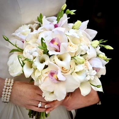 FunRose Букет Невесты с Каллами и Орхидеями (35 см) Букет невесты