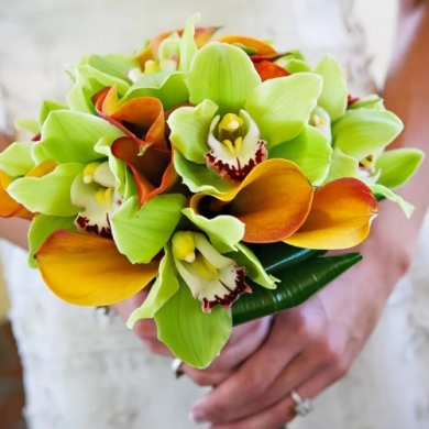 FunRose Букет Невесты с Каллами и Орхидеями (30 см) Букет невесты