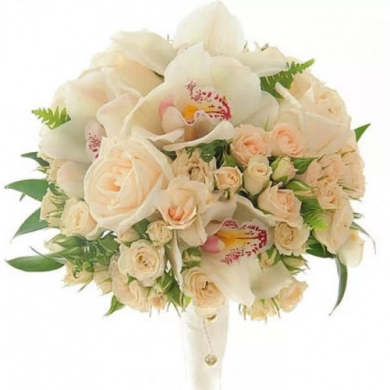 FunRose Букет Невесты с Розой и Орхидеей (30 см) Букет невесты