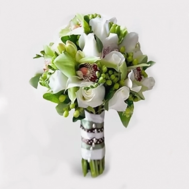 FunRose Букет Невесты с Розами и Орхидеями (30 см) Букет невесты
