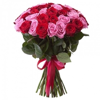 FunRose 25 Роз Ред Наоми Микс (70 см) до 25 роз