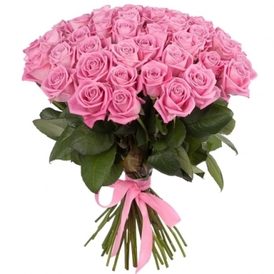 FunRose 51 Розы Аква Розовый (45 см) до 51 роза