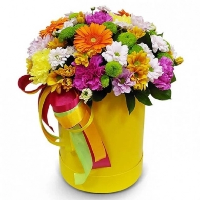 FunRose Радуга В коробке (35 см) Цветы в коробке