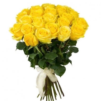 FunRose 19 Роз Эквадор Желтых (60 см) до 25 роз